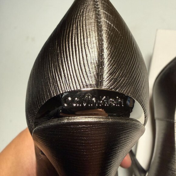 Calvin Klein Gayle Pump High Women's Heels Anthracite Size 6 - Picture 7 of 11